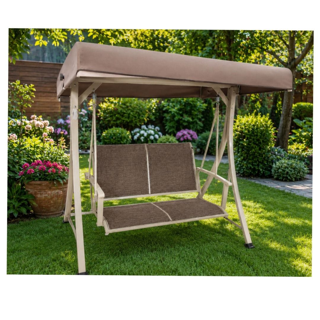 2 seater camping / relaxation  swing chair with shade