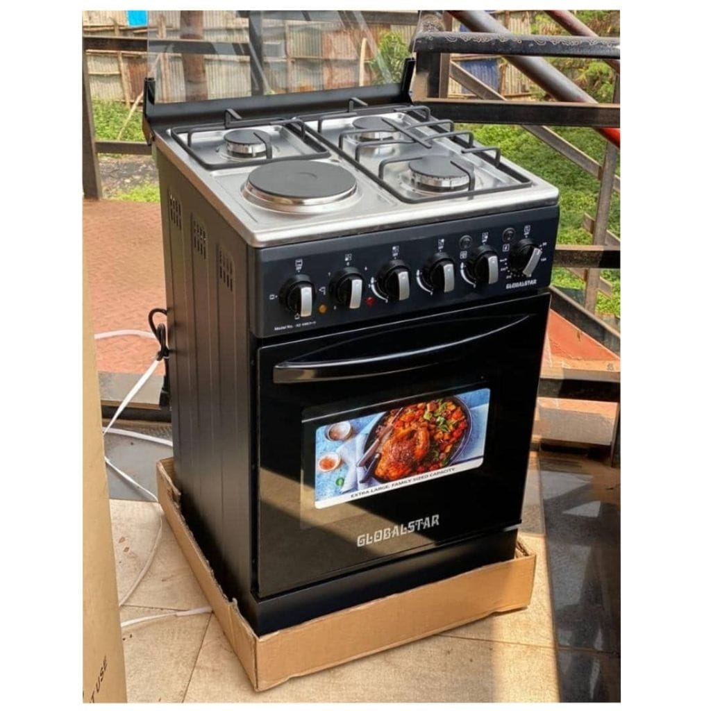 Globalstar 50x50cm cooker - 3 gas burners +1 electric plate with electric oven