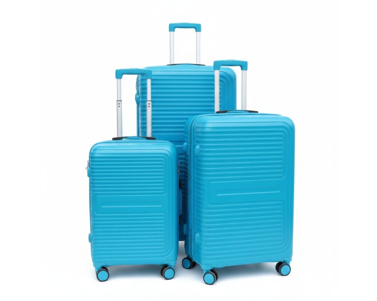 3 Piece rubber sitcases