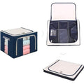 3 piece wardropee organiser with a metallic frame