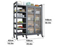 6 layer Classic kitchen organizer with storage cabinets