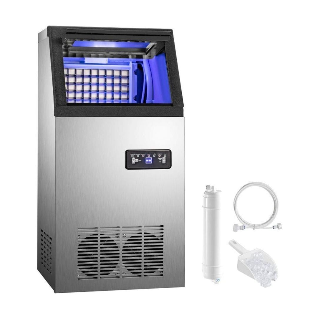 ADH 40kg Commercial Ice maker built-in-ice cube machine undercounter 410W