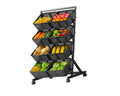 Adjustable storage rack with 6 cabins