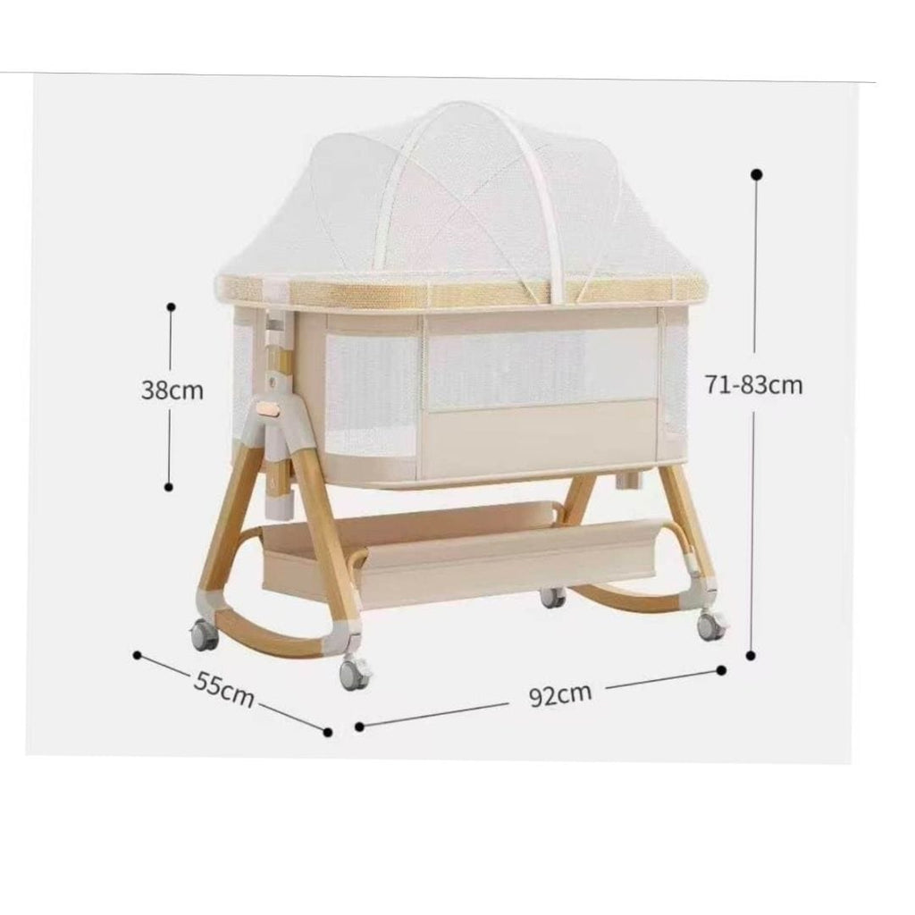 Adjustable Baby cradle with net