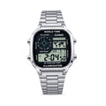 Casio vintage watch with metallic straps