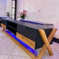 Classic wooden TV stand-Mahogany
