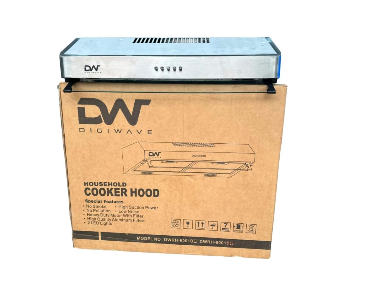 DW Cooker Hood 60cm Single Motor | Washable filters - Silver