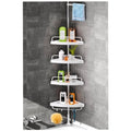 Corner adjustable bathroom rack