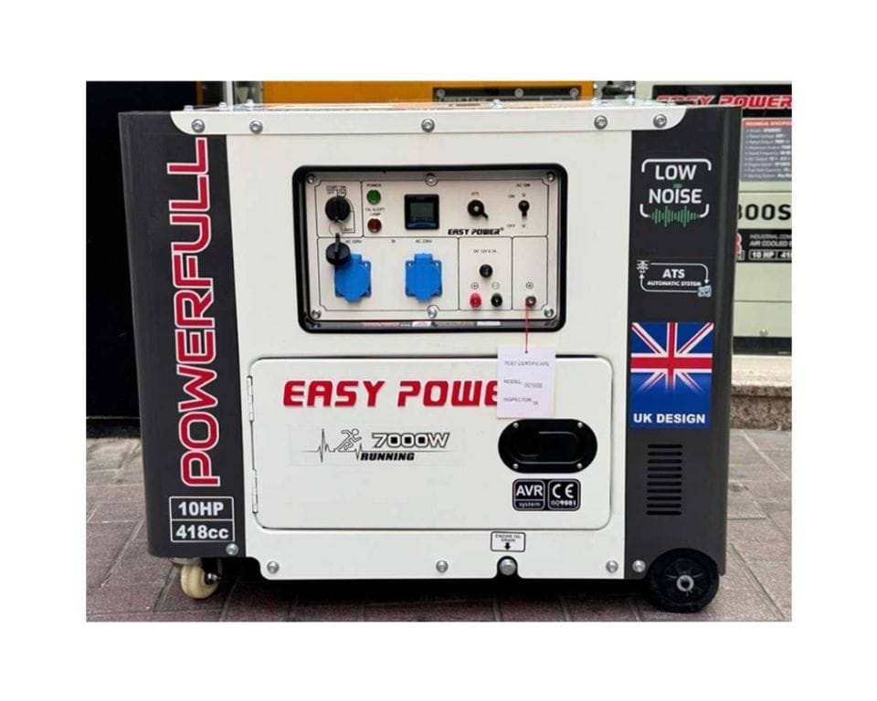 Easy Power 7kva Diesel generator with 7000w-UK made