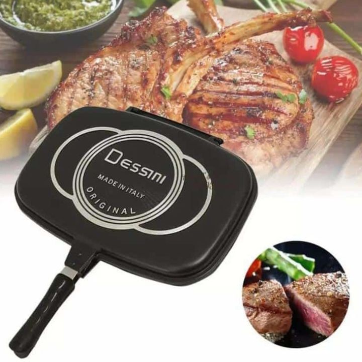 Dessini 36cm Double sided Grill pan -Made in Italy