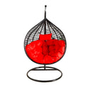 Egg swing chair with stand and cushion
