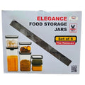 6 piece food storage jars