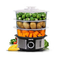 Geepas 3-tier food steamer, 12L, 75Min timer 1000W, GFS63025