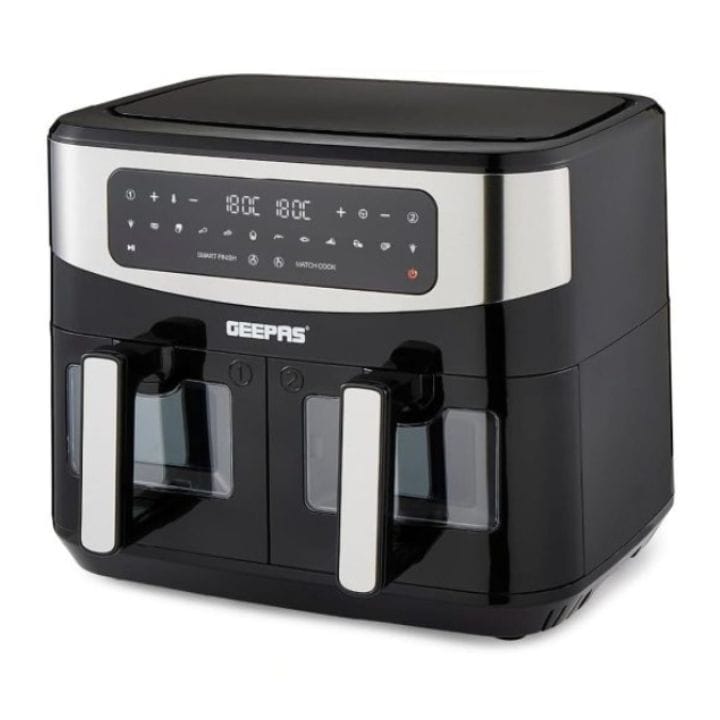 Geepas 9L Dual Basket Digital Convection Air fryer|GAF37525