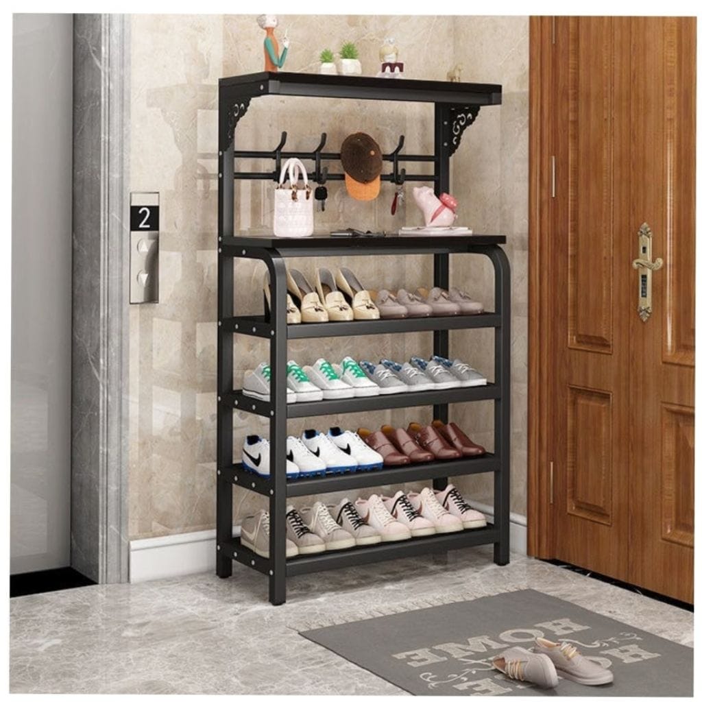 Metallic shoe rack