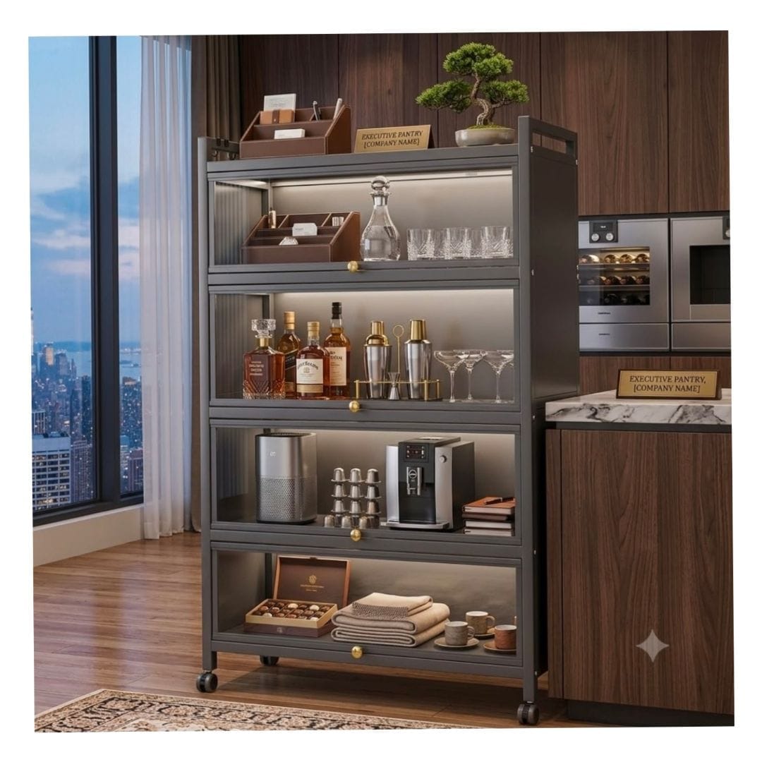 4 Layer Classic and Flexible Kittchen / Office Organiser- Big Capacity