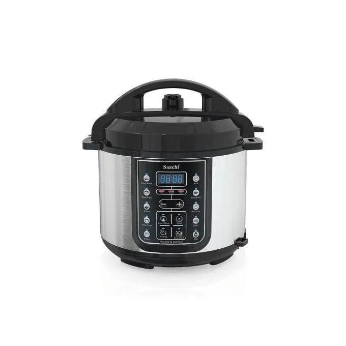 Saachi 14 in 1 Multi Function 5L electric pressure cooker with a rice steamer