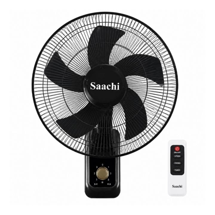 Saachi 16 Inch Wall Fan – NL-FN1740W - Black
