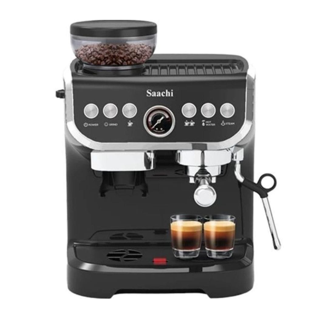 Saachi 19 bar high pressure Pump coffee maker machine 2L- Balck