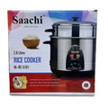 Saachi 2.8L electric rice cooker with steaming basket