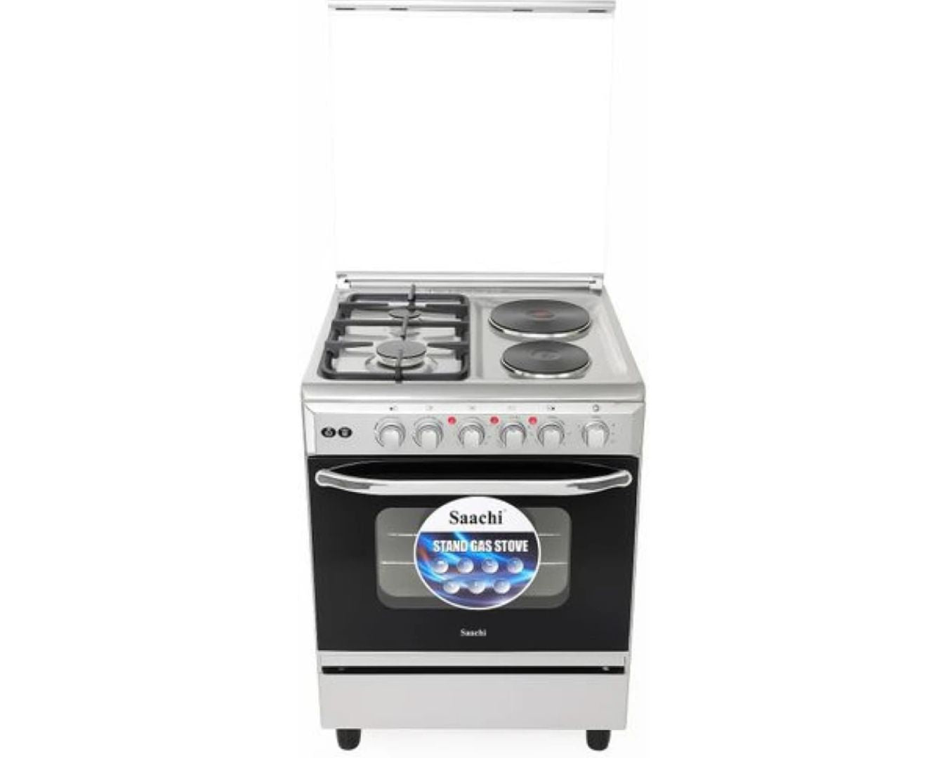 Saachi 60*60cm cooker - 2 gas burners + 2 electric plates