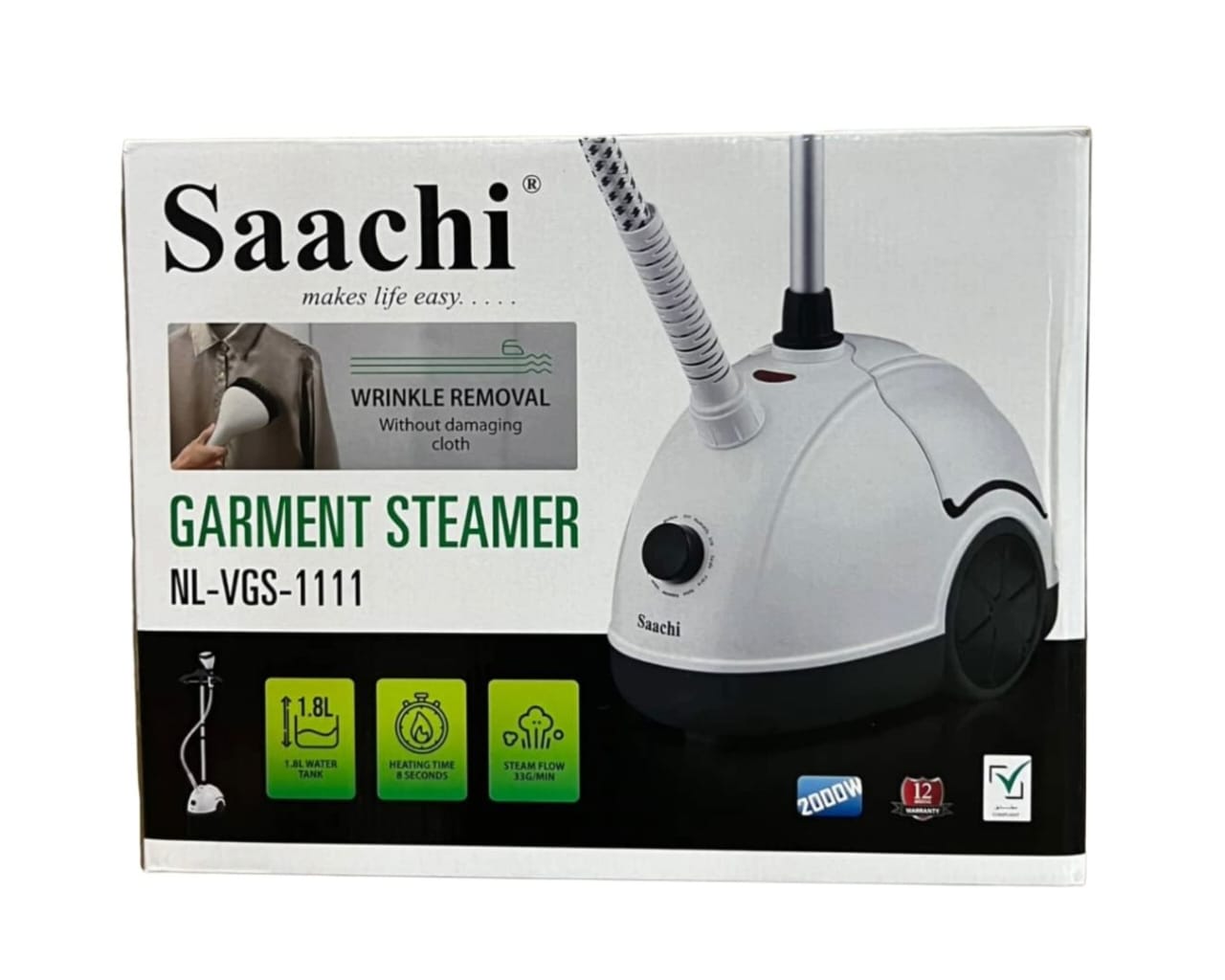 Saachi 1.8L Garment steamer |NL-VGS-111