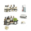 Corner shower caddy, rust proof with a soap holder