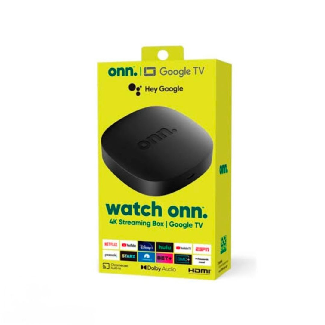 Onn. Google TV 4K Streaming TV Box