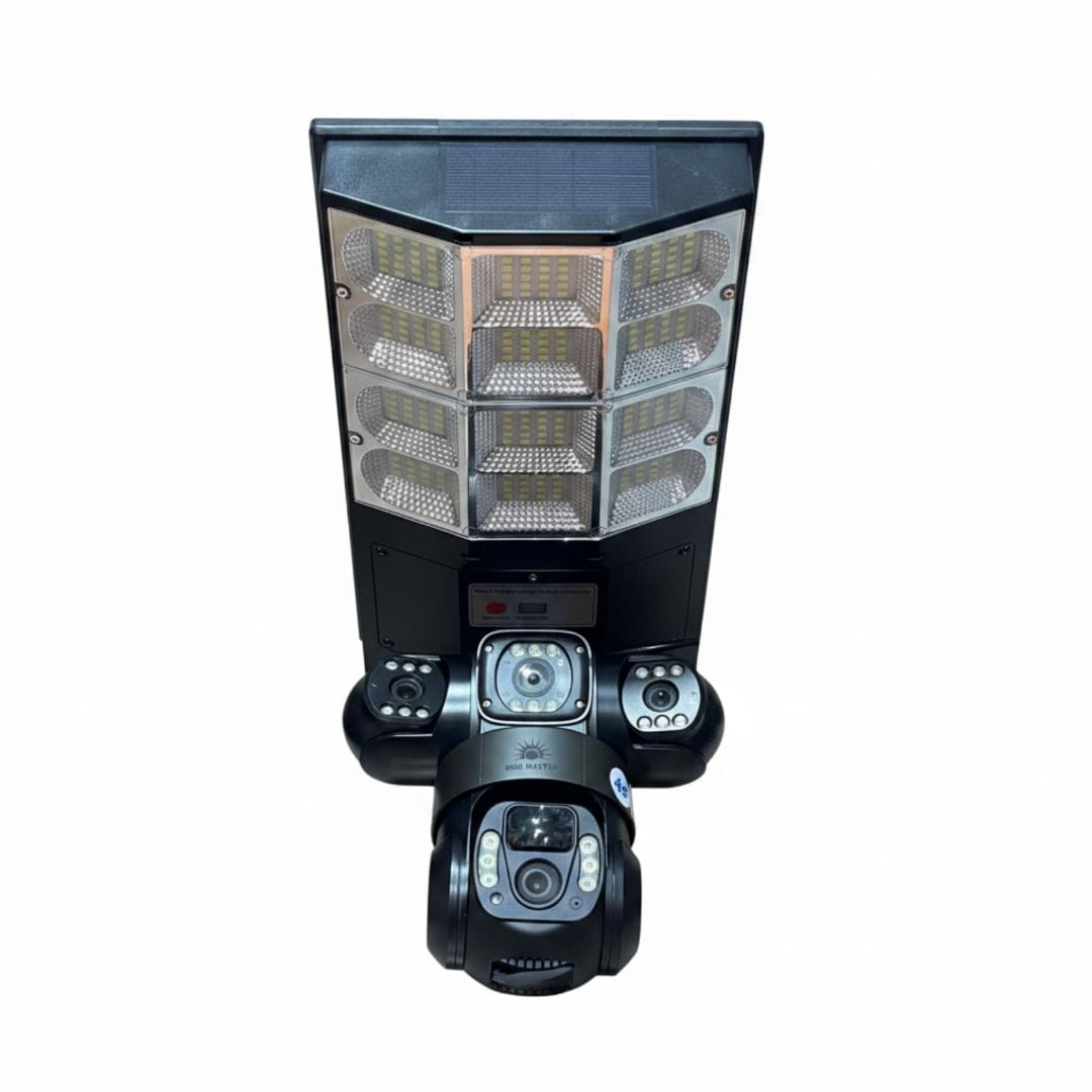 Sun Master Solar Street Light with Security Cameras