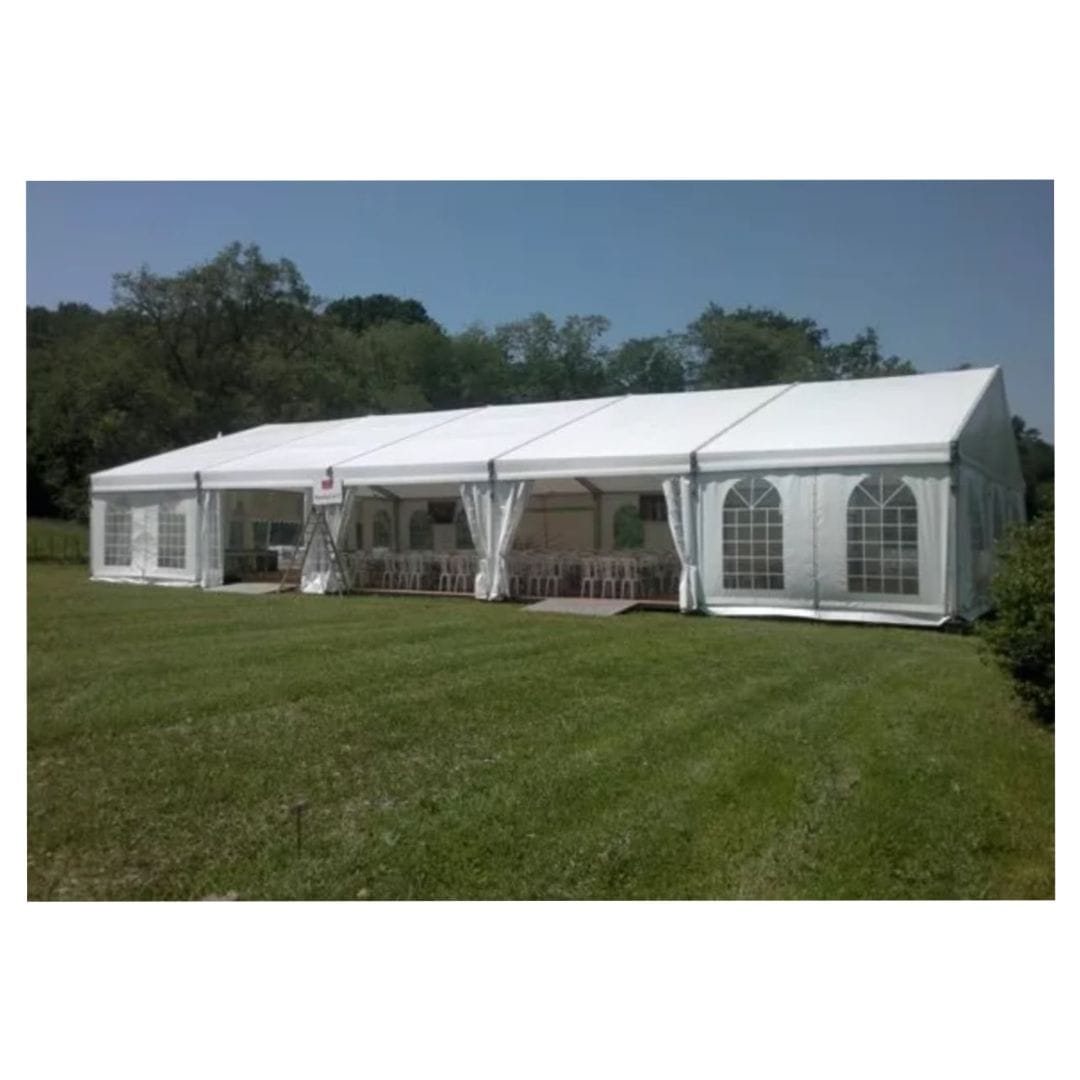 Outdoor exhibiton tent - 300 people capacity 15 by 9 metres