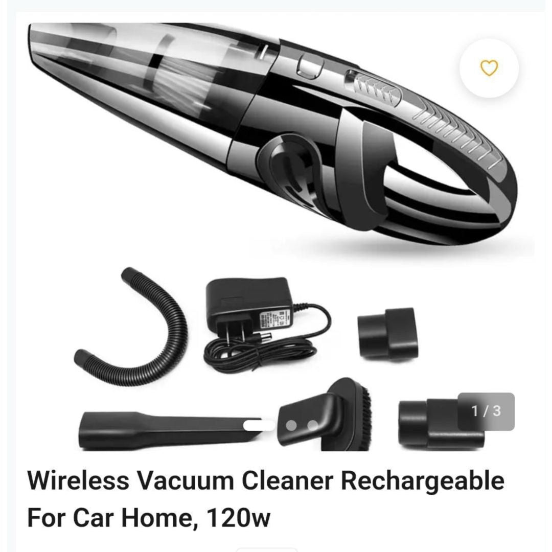 Wireless rechargable vacuum cleaner