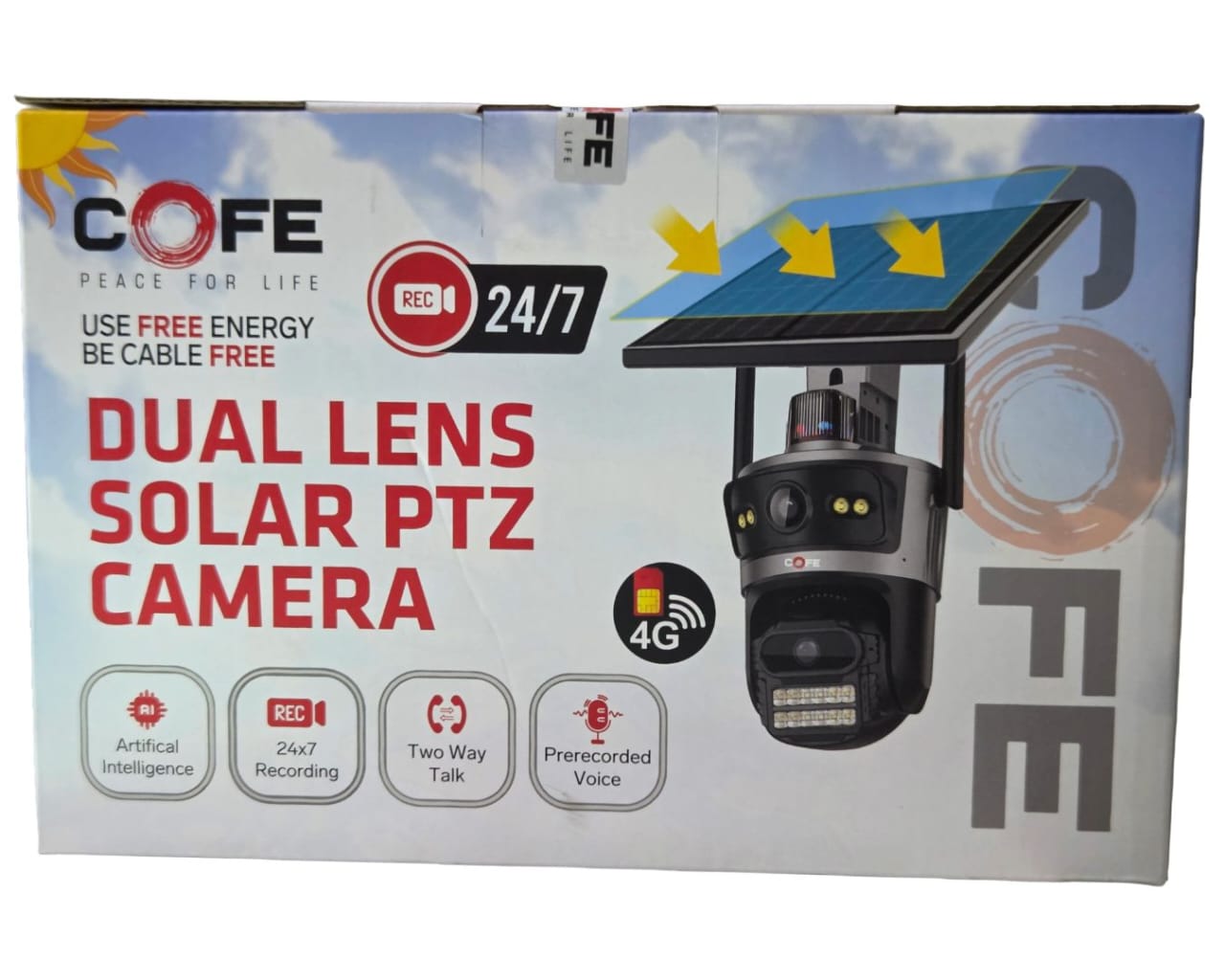 COFE Dual Lens Solar Ptz Camera