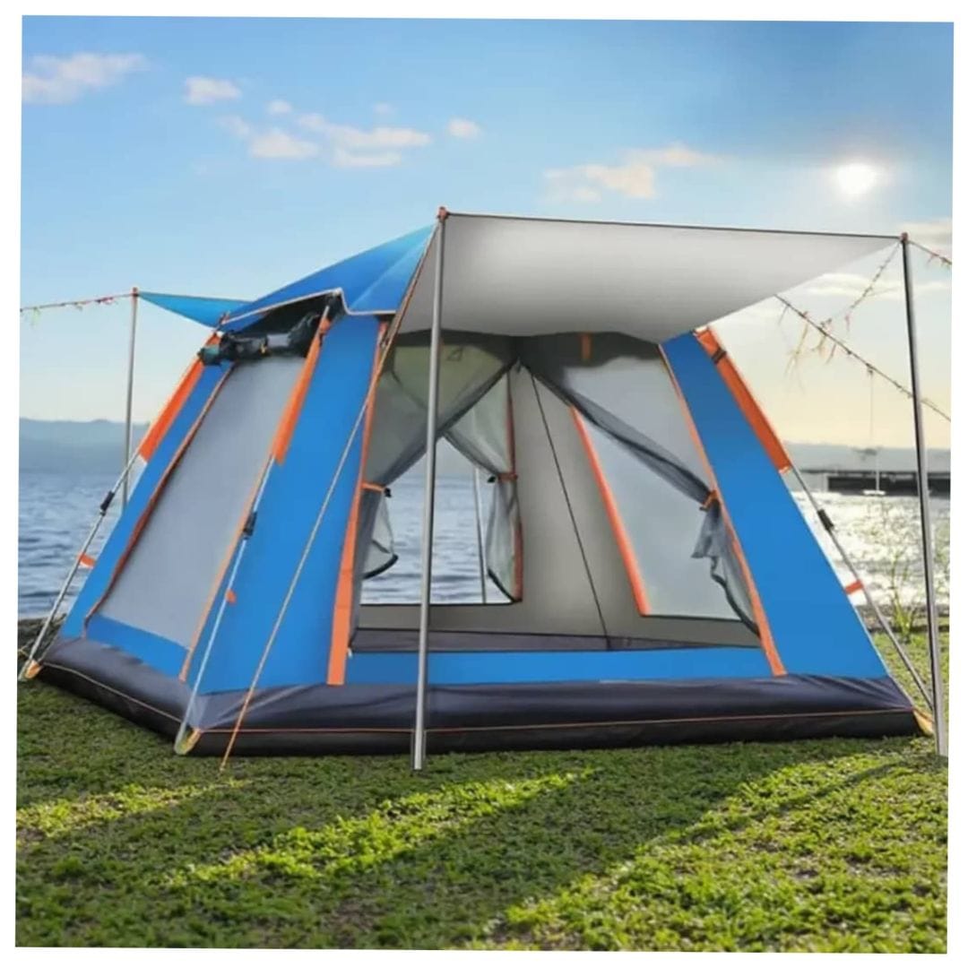 6 people automatic camping tent