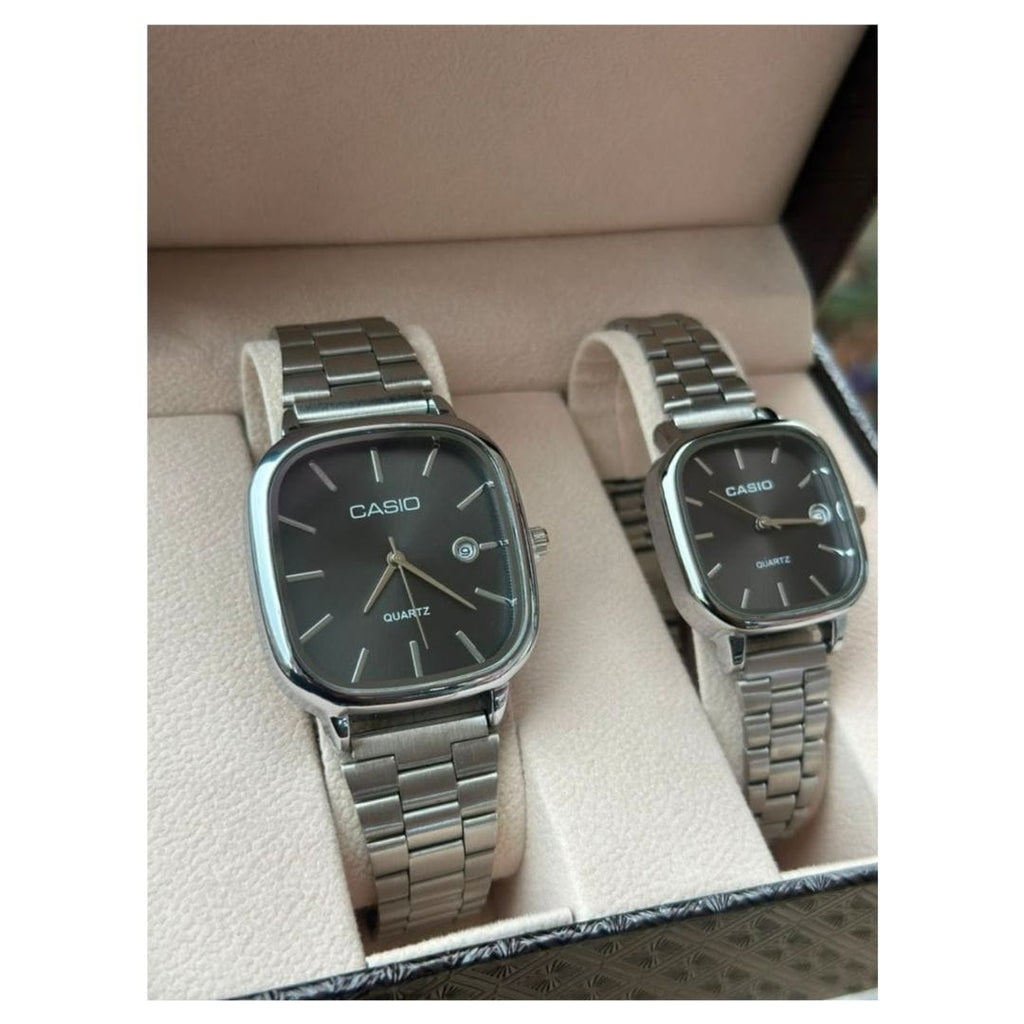 Casio Vintage Watch with metallic strap
