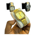 Casio Vintage Watch with metallic strap