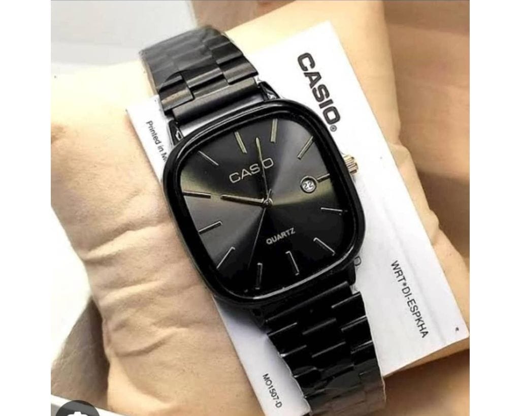 Casio Vintage Watch with metallic strap