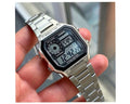 Casio Vintage Watch with metallic strap