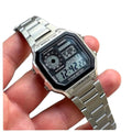 Casio Vintage Watch with metallic strap