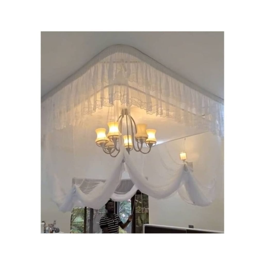 Ceiling drop mosquito net