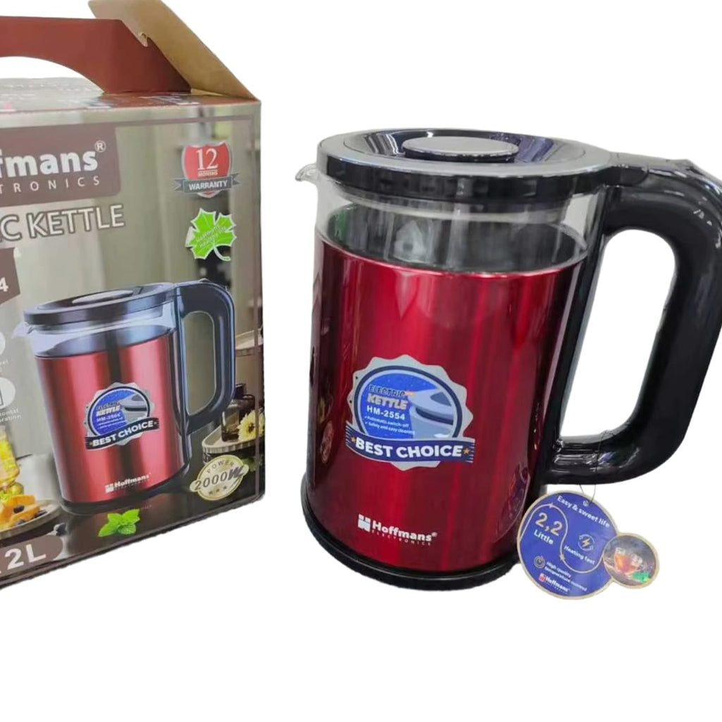 Hoffmans Electric Kettle Model HM-2554, 2.5L, 2000W
