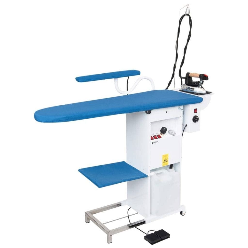Industrial commercial ironing station