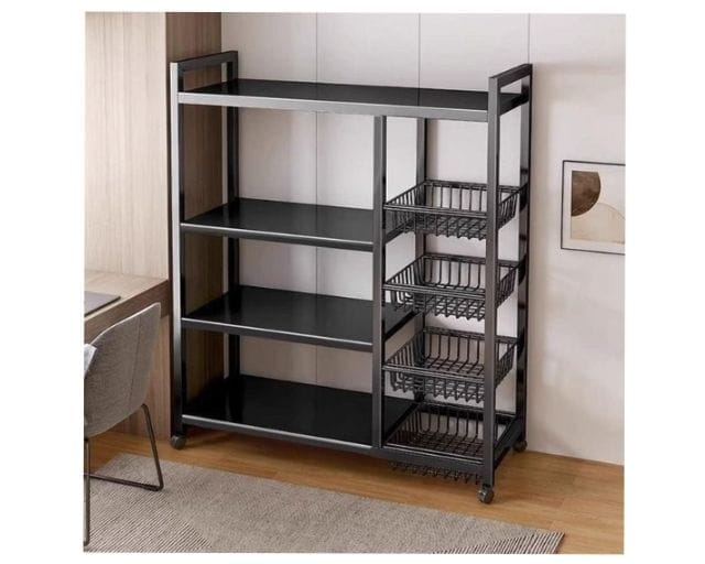 4 layer classic adjustable kitchen organiser rack