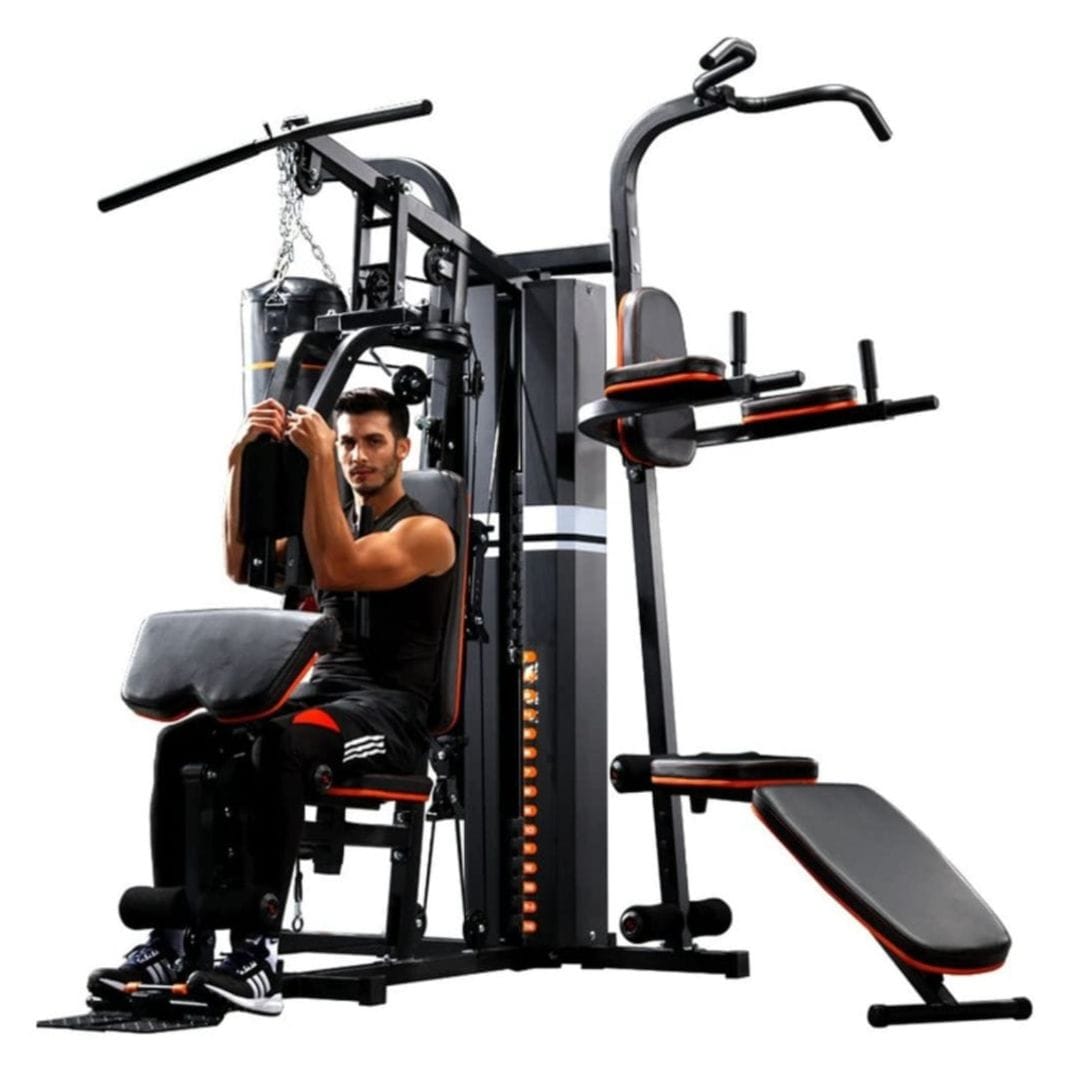 Multi Strength Gym Fitness Trainer with Punching Bag