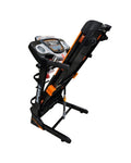 Home and commercial treadmill with speakers, USB port, Dumbells, massage belt, Body twister