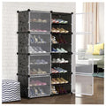 Classic 2 Column plastic shoe rack -Accomdates 32 pairs
