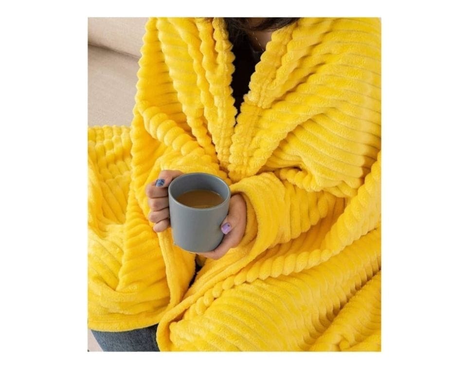 Soft blankets 6*6 cotton - Yellow