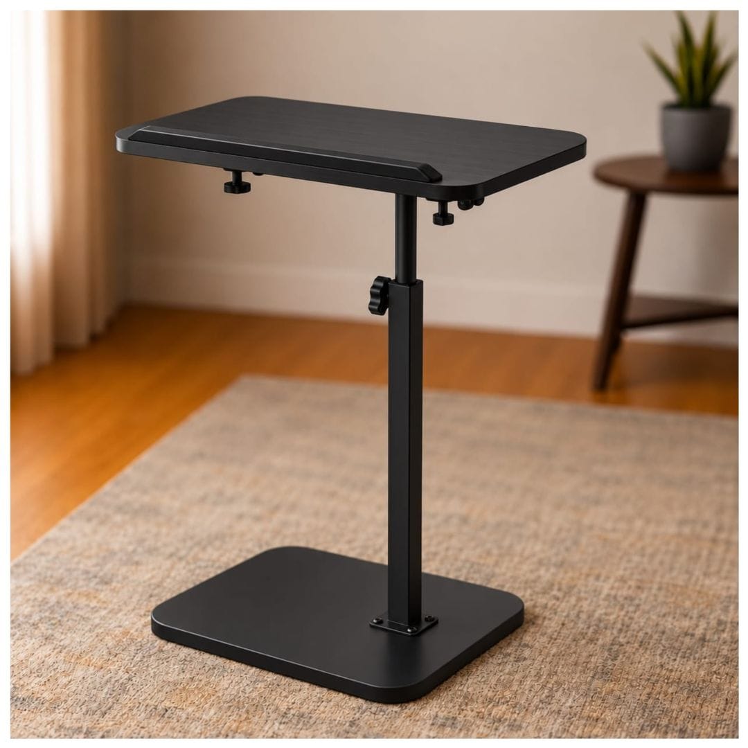 Adjustable Sofa/Bed Side Table - Black